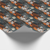 ワイヤフォステリアハロウィン不気味 ラッピングペーパー (角)