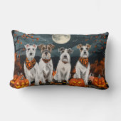 ワイヤフォステリアハロウィン不気味 ランバークッション (正面)