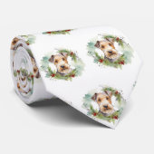 ワイヤフォックステリアクリスマスリースフェスティバルカップ ネクタイ (ロール)