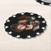 ワイヤフォールドダシュント紙コースター ペーパーコースター (アングル)