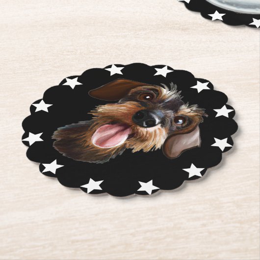 ワイヤフォールドダシュント紙コースター ペーパーコースター (アングル)