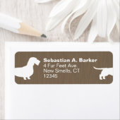 ワイヤフォールドダッシュンドウィナードッグ差出人住所 ラベル (インサイチュ)