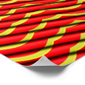 ワイヤフレームの軟体動物が気泡考えを放射する ポスター (角)