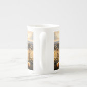 ワイヤヘアキツネテリアイン秋の田舎 ボーンチャイナマグカップ (裏面)