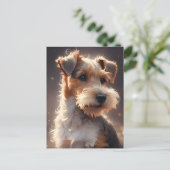 ワイヤヘアキツネテリアトワイライト ポストカード (スタンド正面)