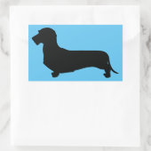 ワイヤヘアダックスシャンド長方形シール 長方形シール (バッグ)