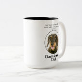 ワイヤヘアドダックスフントパパマグ ツートーンマグカップ (正面右)