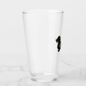 ワイヤヘアドダックスフントボヘミアンフローラシルエット タンブラーグラス (右)