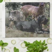 ワイヤヘアポインタ、アウトドア狩り キッチンタオル (折り畳み)