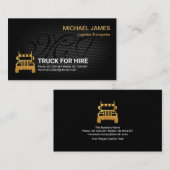 ワイヤメッシュテクスチャモスタイリッシュノグラム金ゴールドトラック 名刺 (正面/裏面)