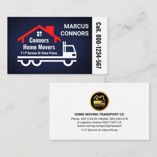 ワイヤメッシュ上のホーム移動搬送 名刺 (正面/裏面)