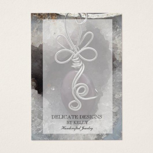 ワイヤラップジュエリーデザイナーイヤリングディスプレイカード (正面)