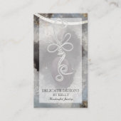 ワイヤラップジュエリーデザイナーネックレス 名刺 (正面)