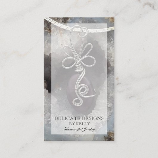 ワイヤラップジュエリーデザイナ 名刺 (正面)