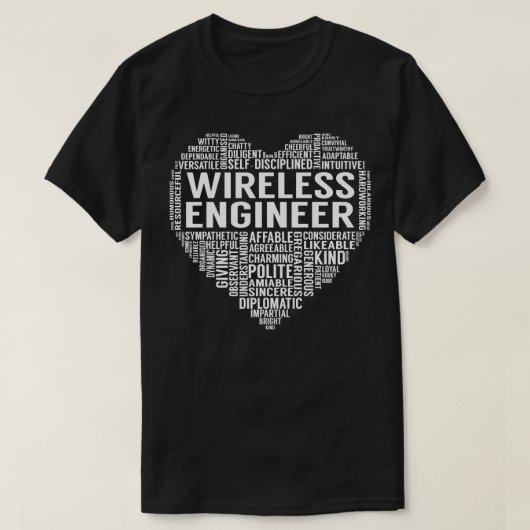 ワイヤレスエンジハート Tシャツ (デザイン正面)