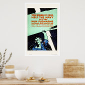 ワイヤレスファ救済ン、海軍(US02299) ポスター (キッチン)