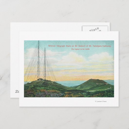 ワイヤレス電信塔の眺め ポストカード (正面/裏面)