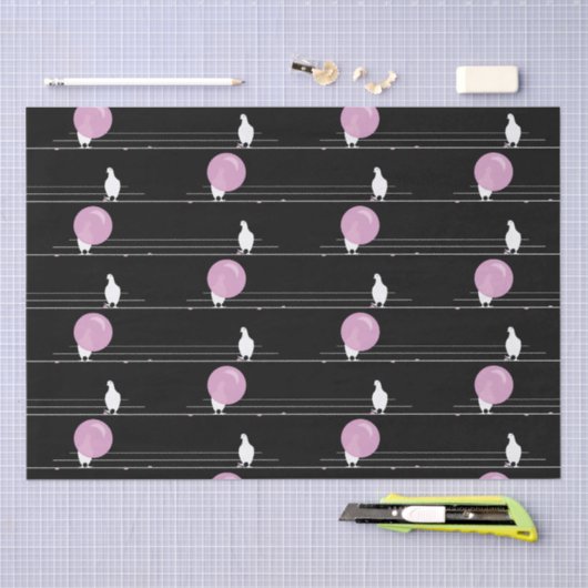 ワイヤーおもしろいパターンの黒のかわいいバブルバングル 薄葉紙 (クラフト)