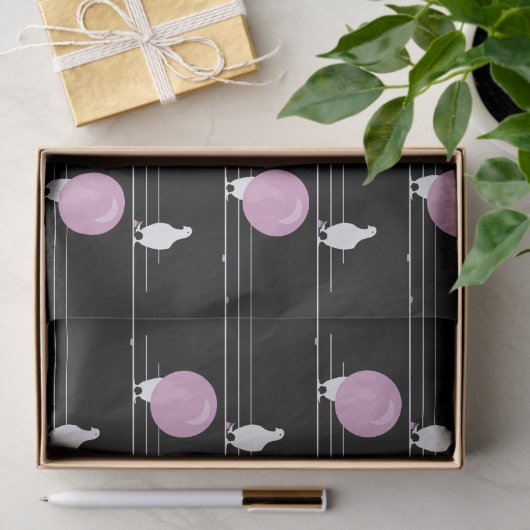 ワイヤーおもしろいパターンの黒のかわいいバブルバングル 薄葉紙 (ギフト)