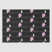 ワイヤーおもしろいパターンの黒のかわいいバブルバングル 薄葉紙 (正面)