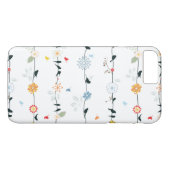 ワイヤーおよび花のフェミニンな鳥 Case-Mate iPhoneケース (裏面(横))