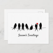 ワイヤーで打ち上げる、季節の翻弄 シーズンポストカード (正面/裏面)