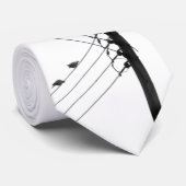 ワイヤーで縛られた鳥 ネクタイ (ロール)