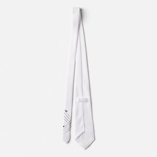 ワイヤーで縛られた鳥 ネクタイ (裏面)