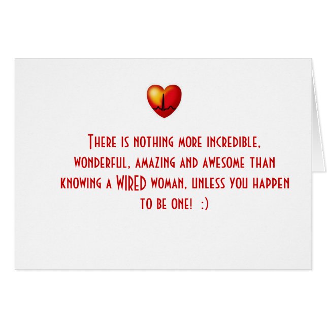 ワイヤーで縛られ、素晴らしいカード! (正面横)