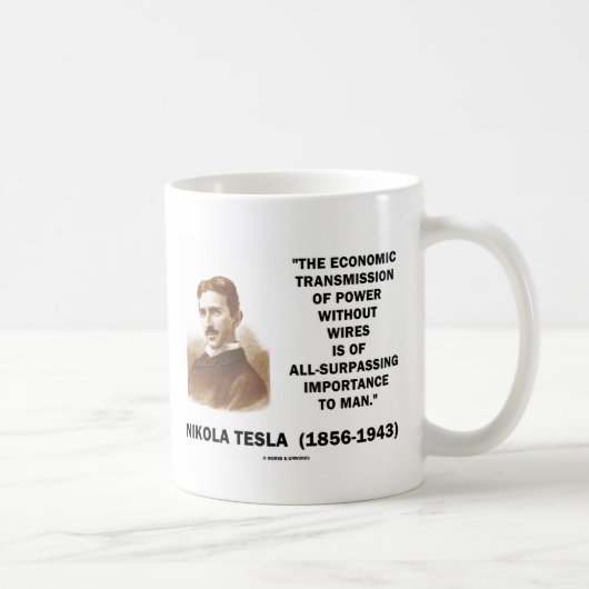 ワイヤーのない力の経済的な伝達 コーヒーマグカップ (右)