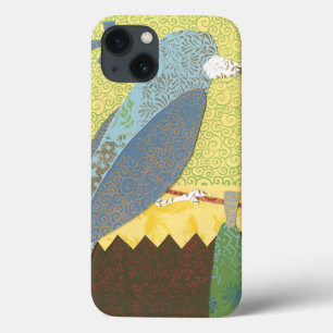 ワイヤーのカラフルな鳥 iPhone 13ケース