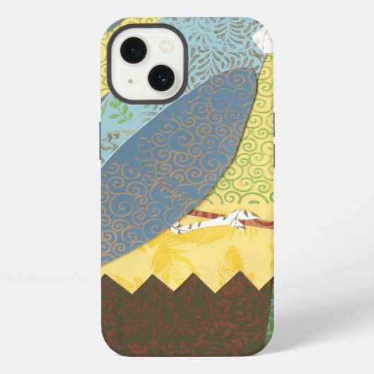 ワイヤーのカラフルな鳥 iPhoneケース (裏面)
