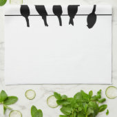 ワイヤーの鳥-異なるがあることを敢えてして下さい キッチンタオル (折り畳み)