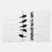 ワイヤーの鳥-異なるがあることを敢えてして下さい キッチンタオル (横)