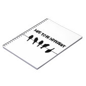 ワイヤーの鳥-異なるがあることを敢えてして下さい ノートブック (左側)