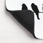 ワイヤーの鳥-異なるがあることを敢えてして下さい マウスパッド (コーナー)