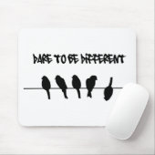 ワイヤーの鳥-異なるがあることを敢えてして下さい マウスパッド (マウス)