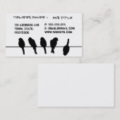 ワイヤーの鳥-異なるがあることを敢えてして下さい 名刺 (正面/裏面)