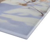 ワイヤーキツネテリアそれを雪のクリスマスに許可 カッティングボード (角)