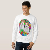 ワイヤーキツネテリアオープンギフトクリスマス スウェットシャツ (正面フル)