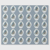 ワイヤーキツネテリアクリスマス ラッピングペーパー (フラット)