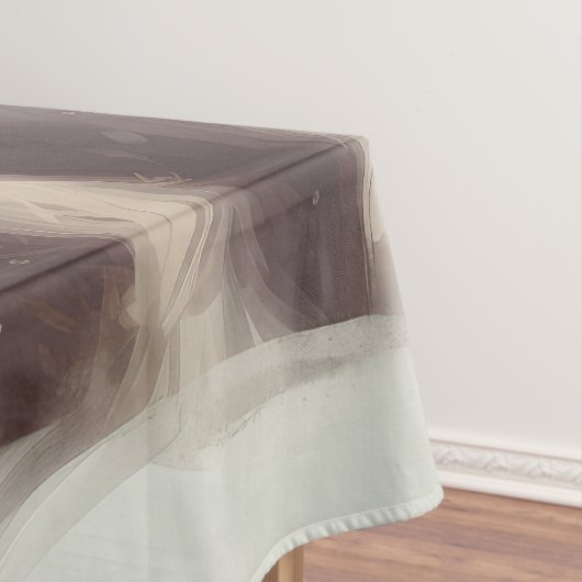 ワイヤーキツネテリアサンタクロースフェスティバルクリスマス テーブルクロス (インサイチュ)