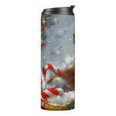 ワイヤーキツネテリアドッグクリスマスフェスティバル タンブラー (回転左)