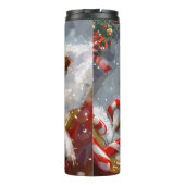 ワイヤーキツネテリアドッグクリスマスフェスティバル タンブラー (裏面)