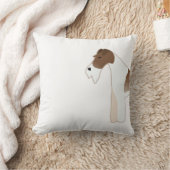 ワイヤーキツネテリアドッグブリードイラストレーションシルエット クッション (ブランケット)