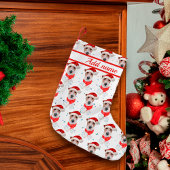 ワイヤーキツネテリアドッグブリードクリスマススターズ スモールクリスマスストッキング
