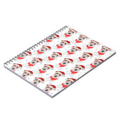 ワイヤーキツネテリアドッグブリードクリスマススターズ ノートブック (左側)