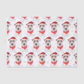 ワイヤーキツネテリアドッグブリードクリスマススターズ 薄葉紙 (正面)