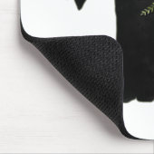 ワイヤーキツネテリアドッグブリードボホフローラシルエット マウスパッド (コーナー)