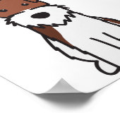 ワイヤーキツネテリアドッグマンガ ポスター (角)